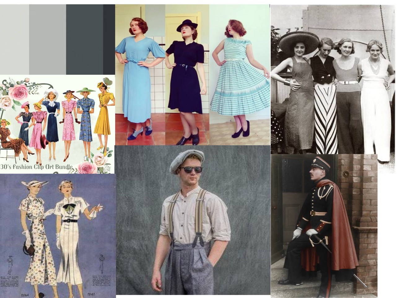 Hin und Her — moodboard kostuums jaren '30